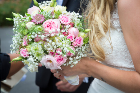 Brautstrauß in Rosa und Weiß Brautstrauß